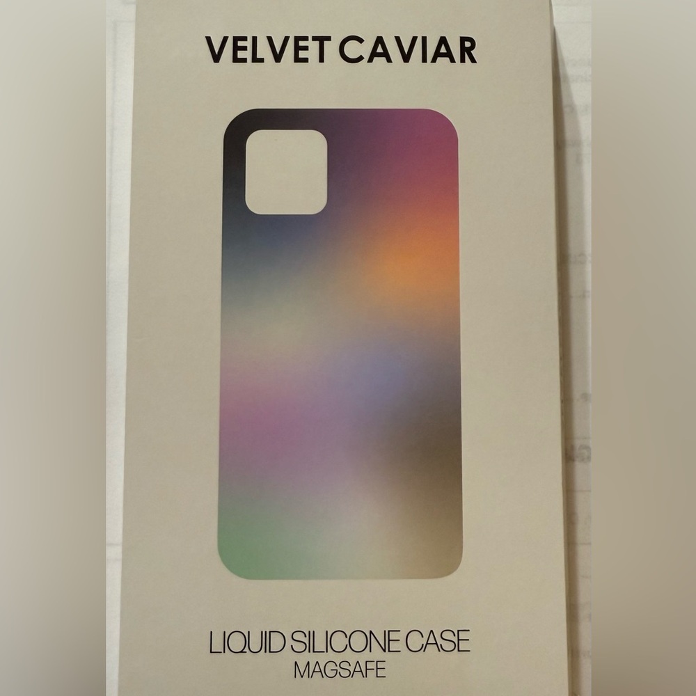 Velvet Caviar Brand Silicone iPhone 14 Pro Max Phone Case Light Pink in Color.